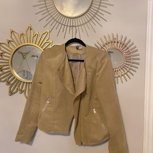 Faux suede jacket hm